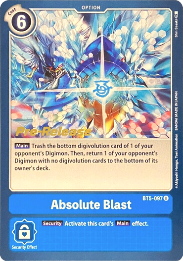 Absolute Blast [BT5-097] [Battle of Omni Pre-Release Promos]