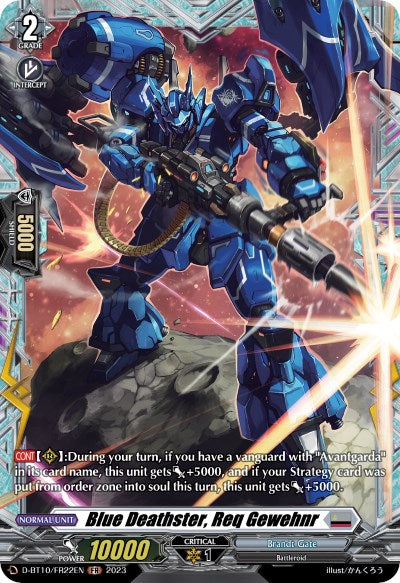 Blue Deathster, Req Gewehnr (D-BT10/FR22EN) [Dragon Masquerade]