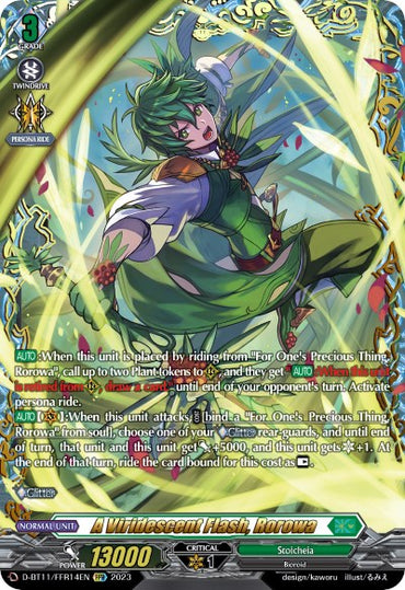 A Viridescent Flash, Rorowa (D-BT11/FFR14EN) [Clash of the Heroes]