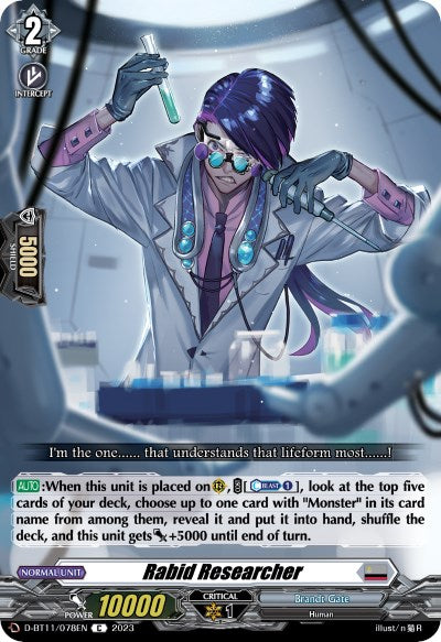 Rabid Researcher (D-BT11/078EN) [Clash of the Heroes]