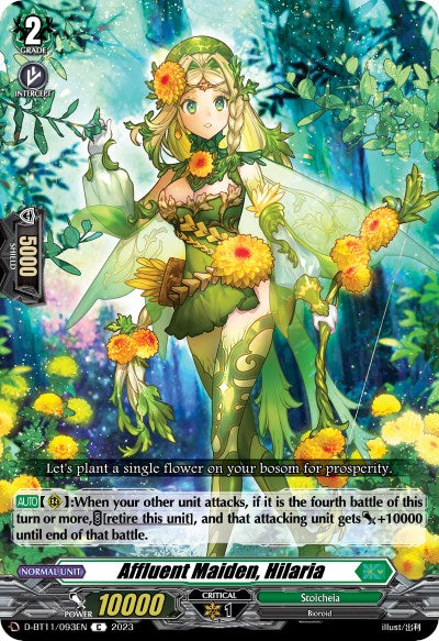 Affluent Maiden, Hilaria (D-BT11/093EN) [Clash of the Heroes]