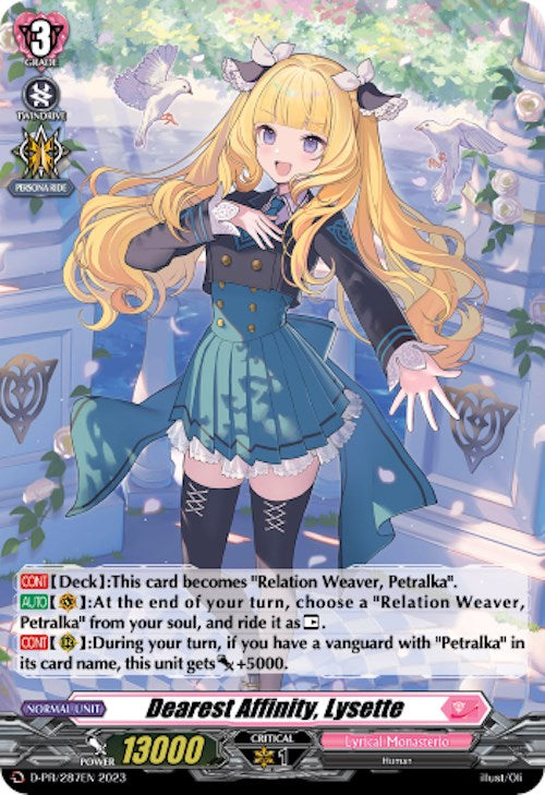 Dearest Affinity, Lysette (Foil) (D-PR/287) [D Promo Cards]