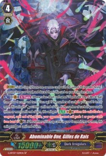 Abominable One, Gilles de Rais (G-BT07/S29EN) [Glorious Bravery of Radiant Sword]