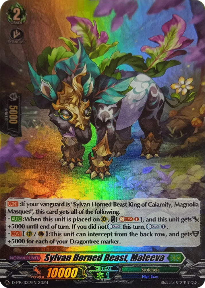 Sylvan Horned Beast, Maleeva (Foil) (D-PR/337EN) [D Promo Cards]