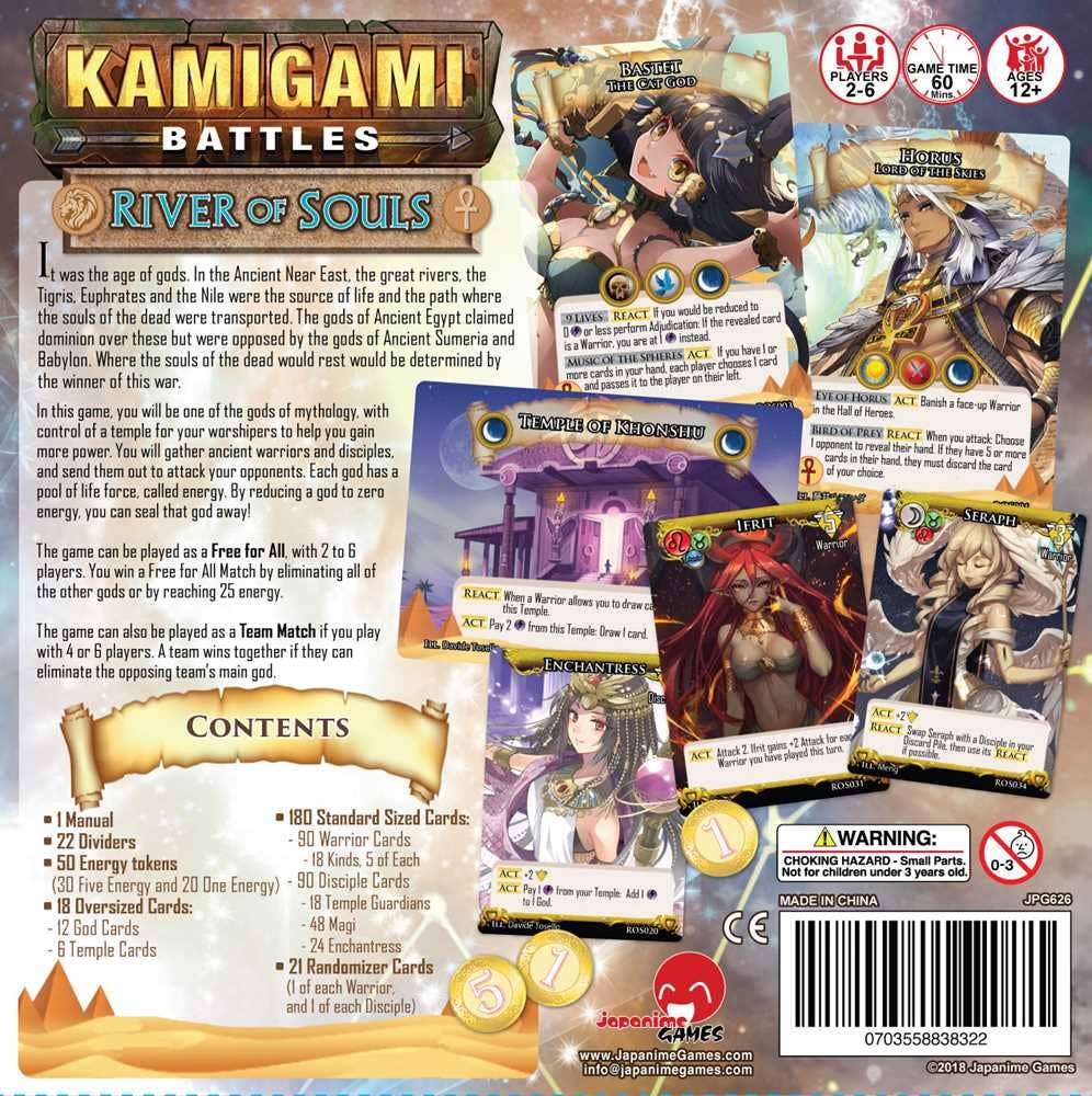 Kamigami Battles River of Souls - Boardgame