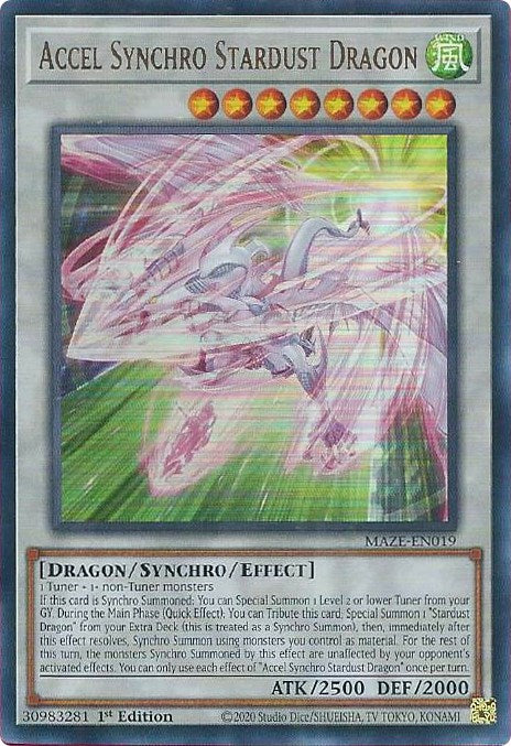 Accel Synchro Stardust Dragon [MAZE-EN019] Ultra Rare