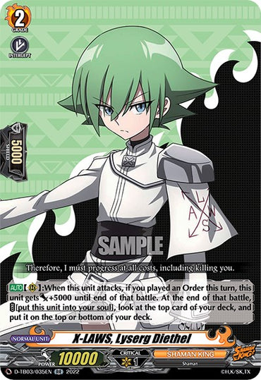 X-LAWS, Lyserg Diethel (D-TB03/035EN) [Shaman King]