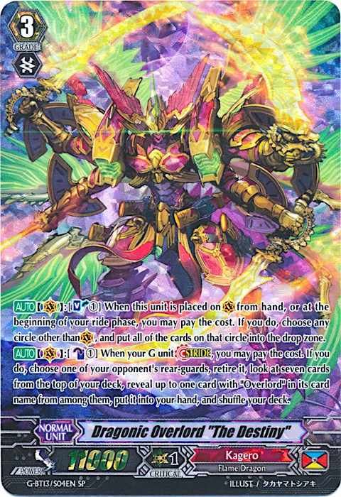 Dragonic Overlord "The Destiny" (G-BT13/S04EN) [Ultimate Stride]