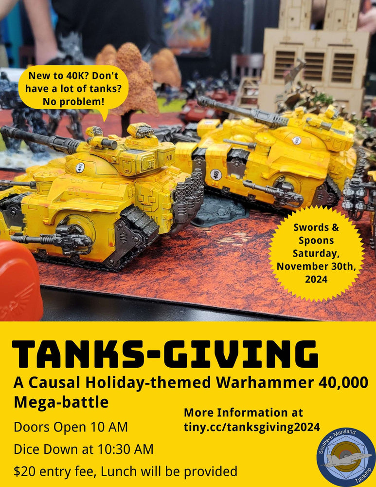 TANKSgiving! — Nov. 30